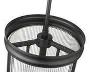 Carnaby 3 Light 10" Pendant in Matte Black