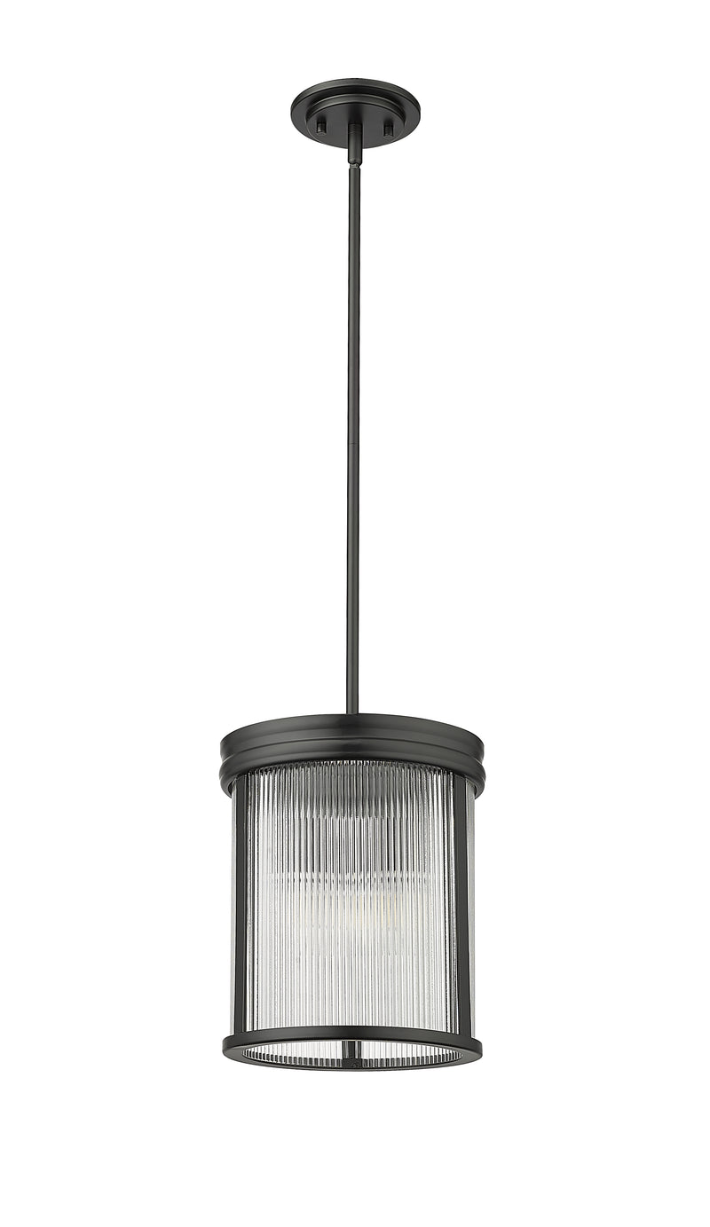 Carnaby 3 Light 10" Pendant in Matte Black