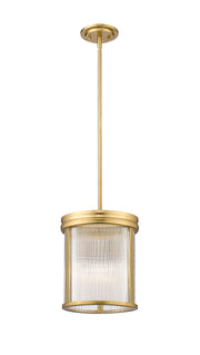 Carnaby 3 Light 10" Pendant in Modern Gold