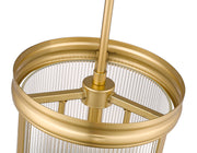 Carnaby 3 Light 10" Pendant in Modern Gold