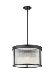 Carnaby 5 Light 18.25" Pendant in Matte Black