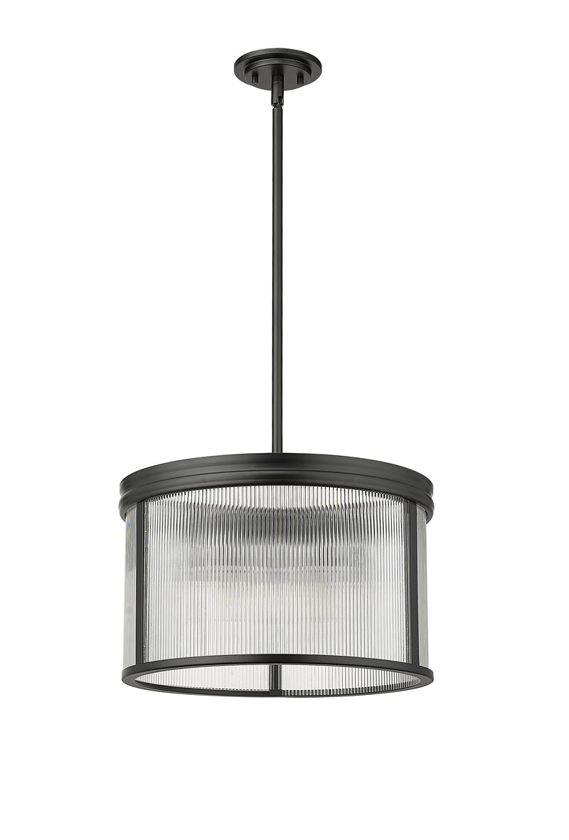 Carnaby 5 Light 18.25" Pendant in Matte Black