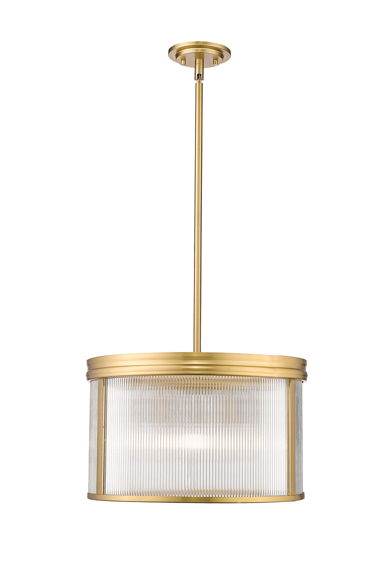 Carnaby 5 Light 18.25" Pendant in Modern Gold