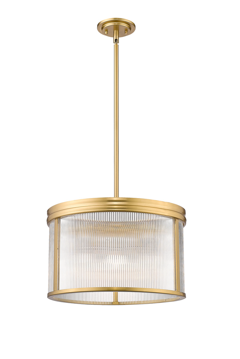 Carnaby 5 Light 18.25" Pendant in Modern Gold