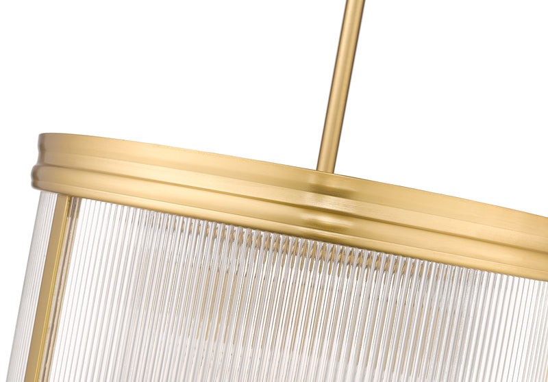 Carnaby 5 Light 18.25" Pendant in Modern Gold