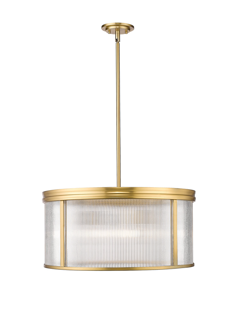 Carnaby 6 Light 24.25" Pendant in Modern Gold