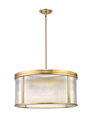 Carnaby 6 Light 24.25" Pendant in Modern Gold