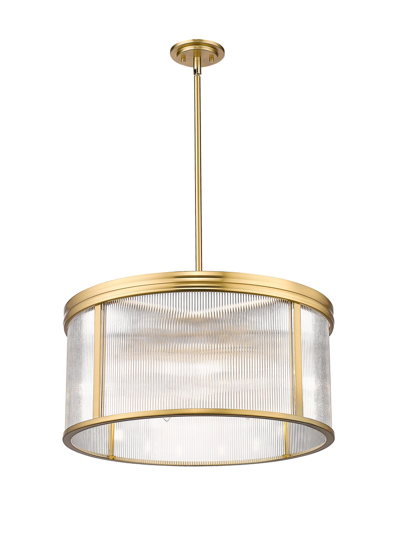 Carnaby 6 Light 24.25" Pendant in Modern Gold