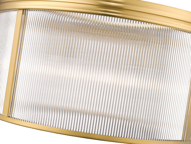 Carnaby 6 Light 24.25" Pendant in Modern Gold
