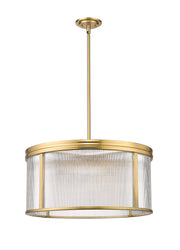 Carnaby 6 Light 24.25" Pendant in Modern Gold