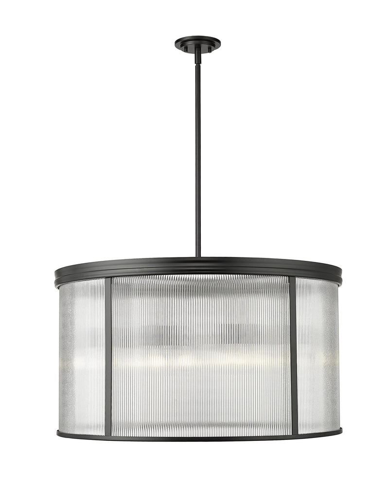 Carnaby 9 Light 32.25" Pendant in Matte Black