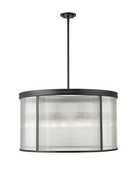 Carnaby 9 Light 32.25" Pendant in Matte Black