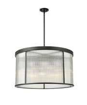 Carnaby 9 Light 32.25" Pendant in Matte Black