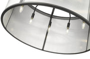 Carnaby 9 Light 32.25" Pendant in Matte Black
