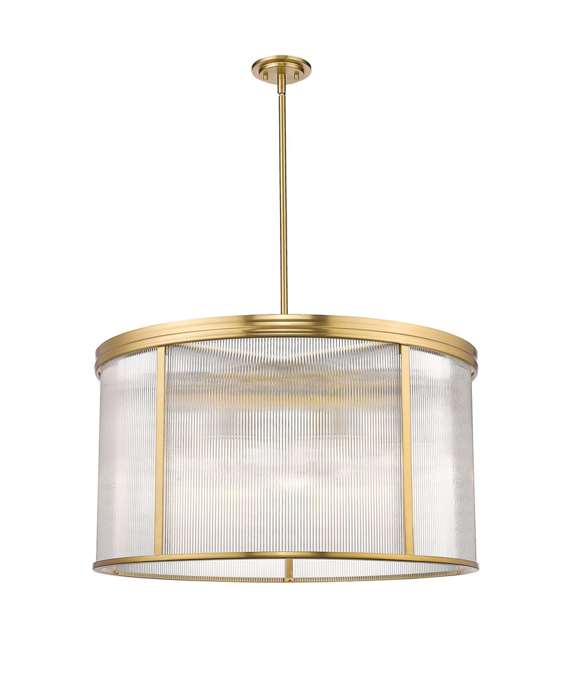 Carnaby 9 Light 32.25" Pendant in Modern Gold