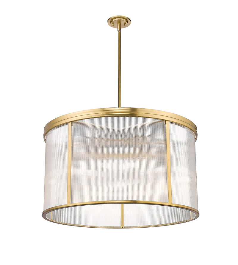 Carnaby 9 Light 32.25" Pendant in Modern Gold