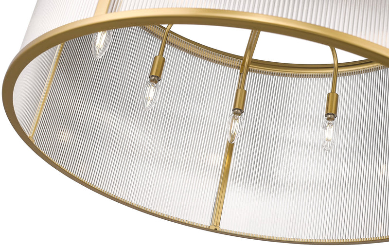 Carnaby 9 Light 32.25" Pendant in Modern Gold