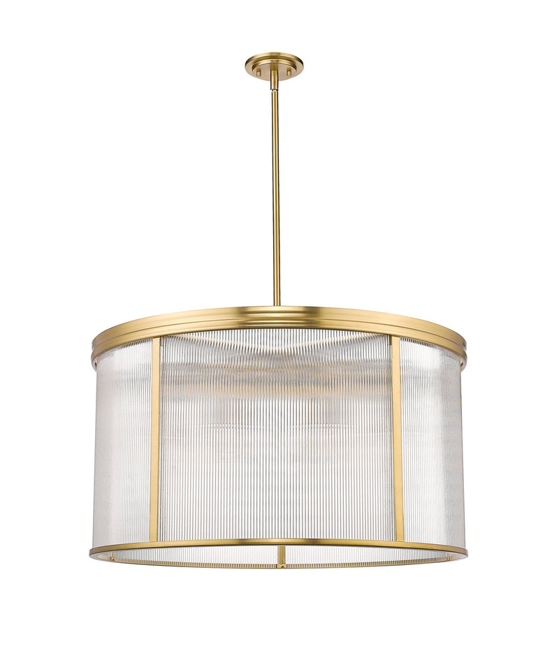 Carnaby 9 Light 32.25" Pendant in Modern Gold