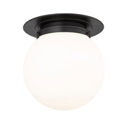Calhoun 1 Light 13" Flush Mount in Matte Black