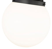 Calhoun 1 Light 13" Flush Mount in Matte Black