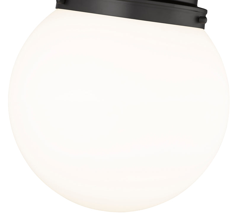 Calhoun 1 Light 13" Flush Mount in Matte Black