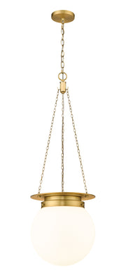 Calhoun 1 Light 13" Pendant in Heritage Brass