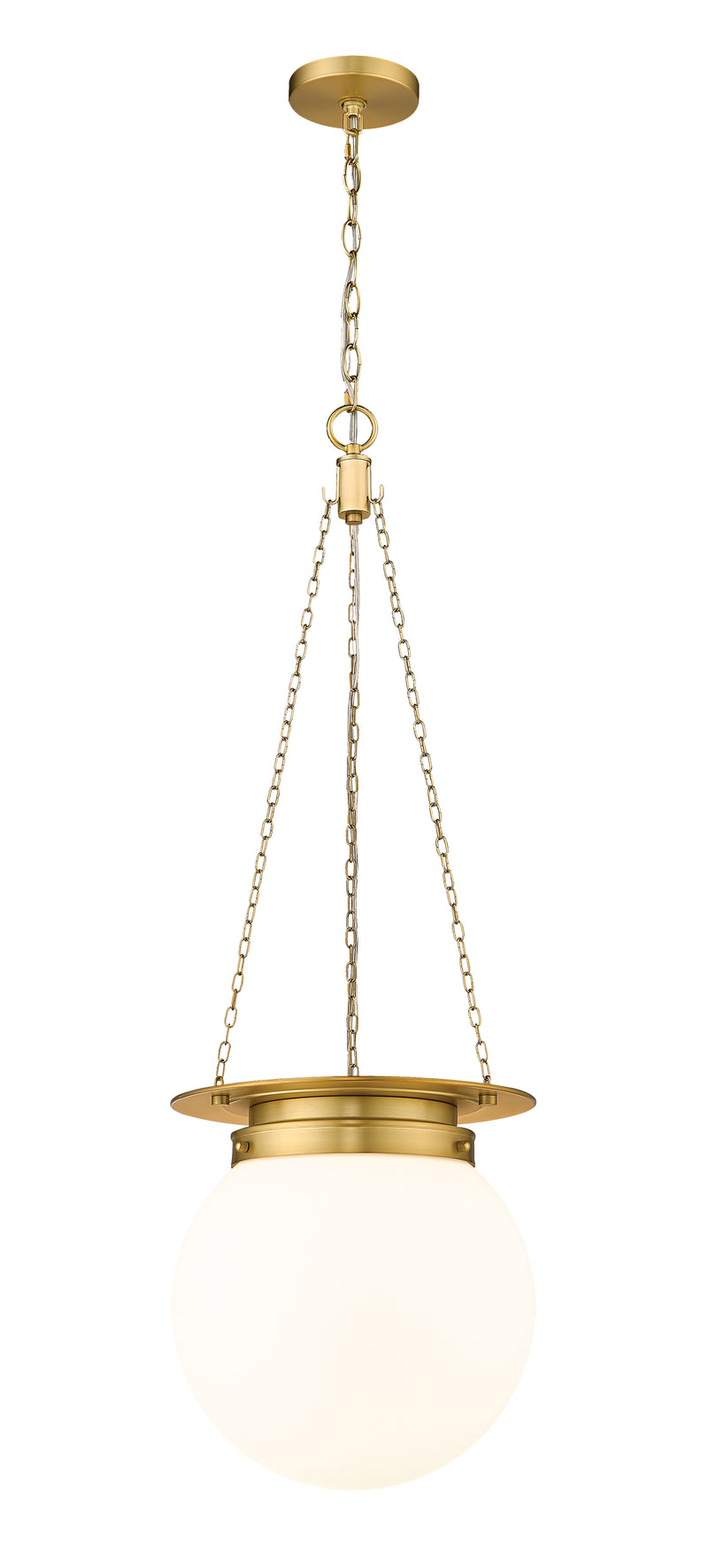 Calhoun 1 Light 13" Pendant in Heritage Brass