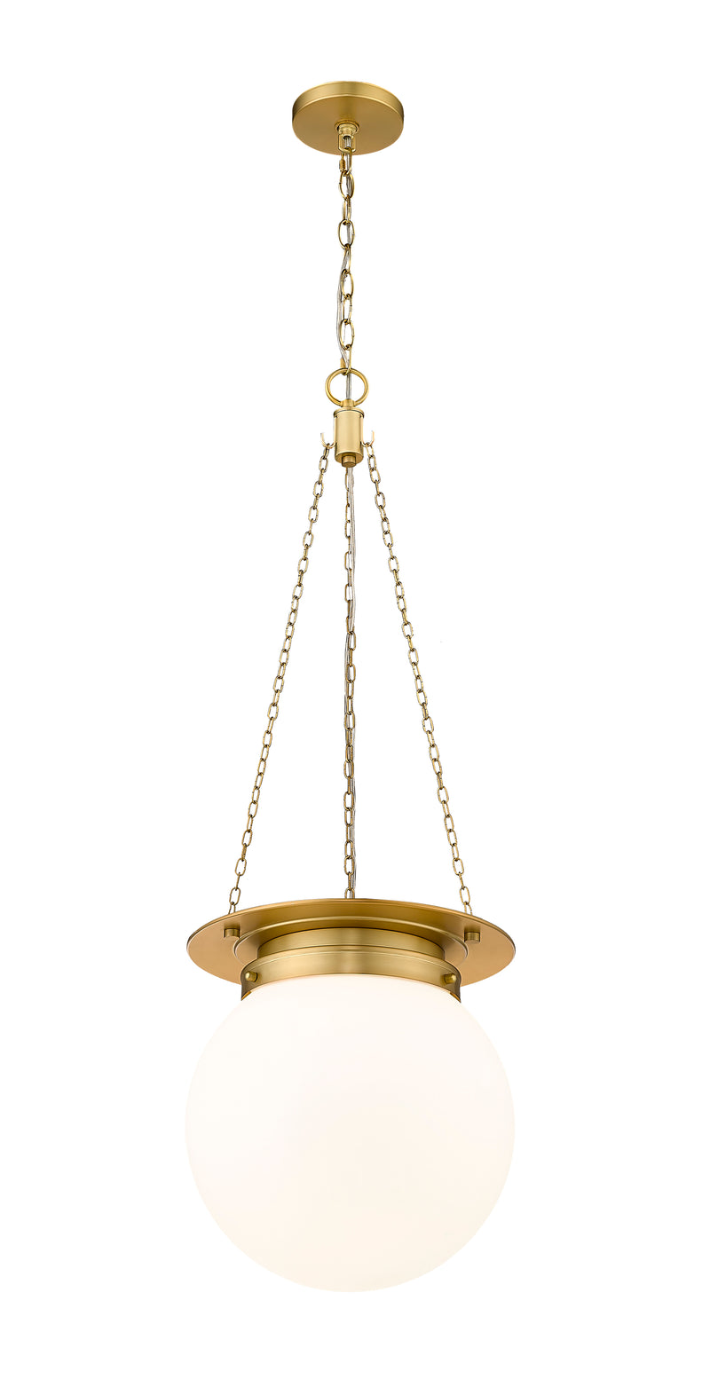 Calhoun 1 Light 13" Pendant in Heritage Brass