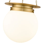 Calhoun 1 Light 13" Pendant in Heritage Brass