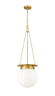 Calhoun 1 Light 13" Pendant in Heritage Brass