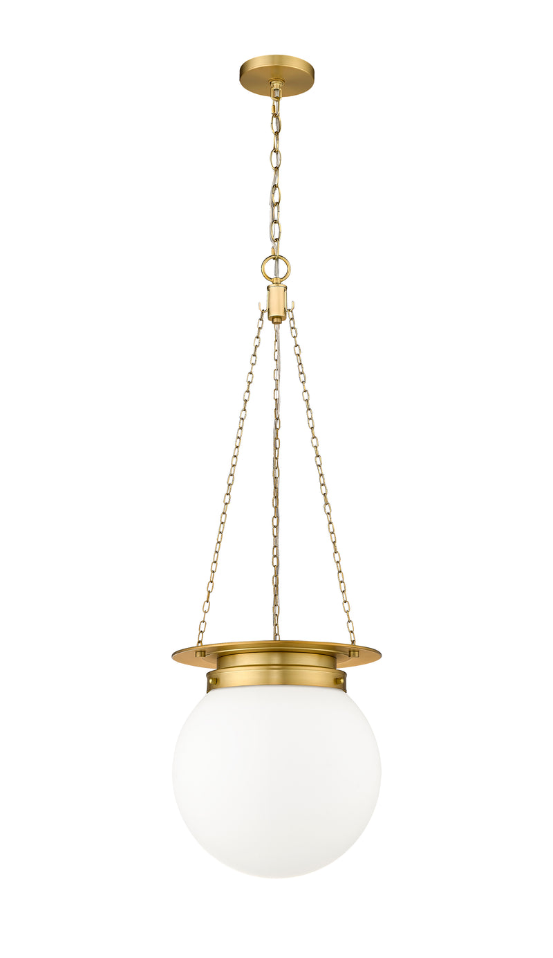 Calhoun 1 Light 13" Pendant in Heritage Brass