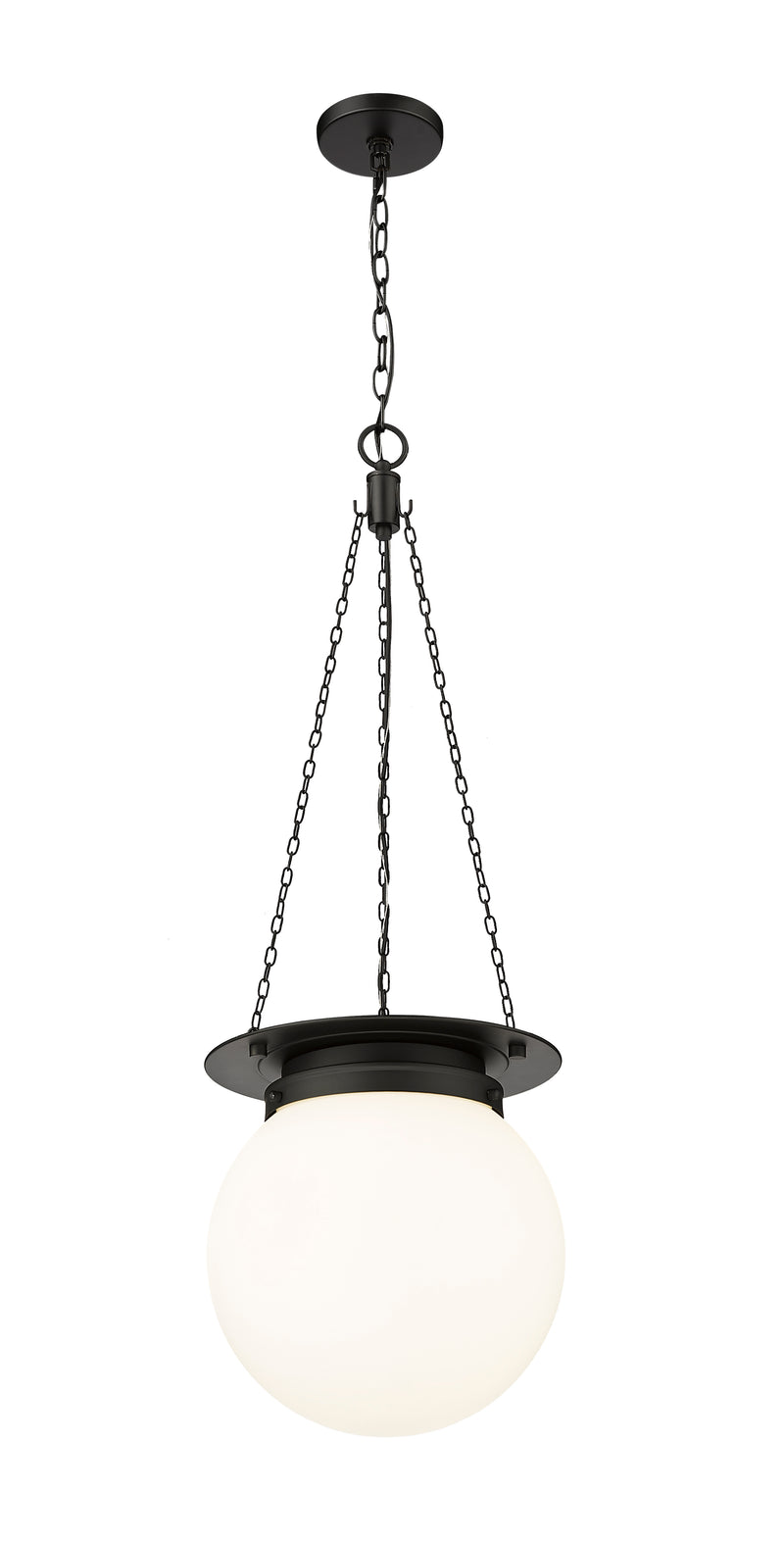 Calhoun 1 Light 13" Pendant in Matte black