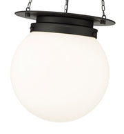 Calhoun 1 Light 13" Pendant in Matte black