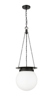 Calhoun 1 Light 13" Pendant in Matte black