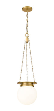 Calhoun 1 Light 9" Pendant in Heritage Brass