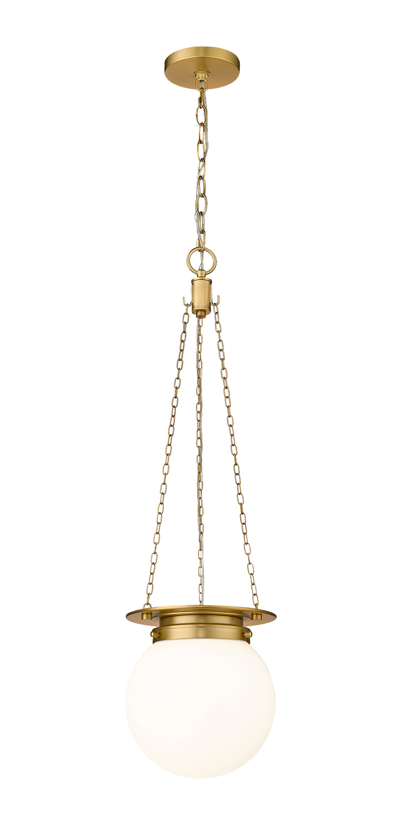 Calhoun 1 Light 9" Pendant in Heritage Brass