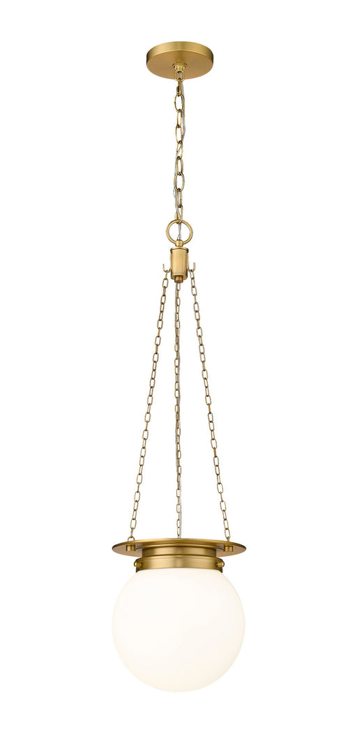 Calhoun 1 Light 9" Pendant in Heritage Brass