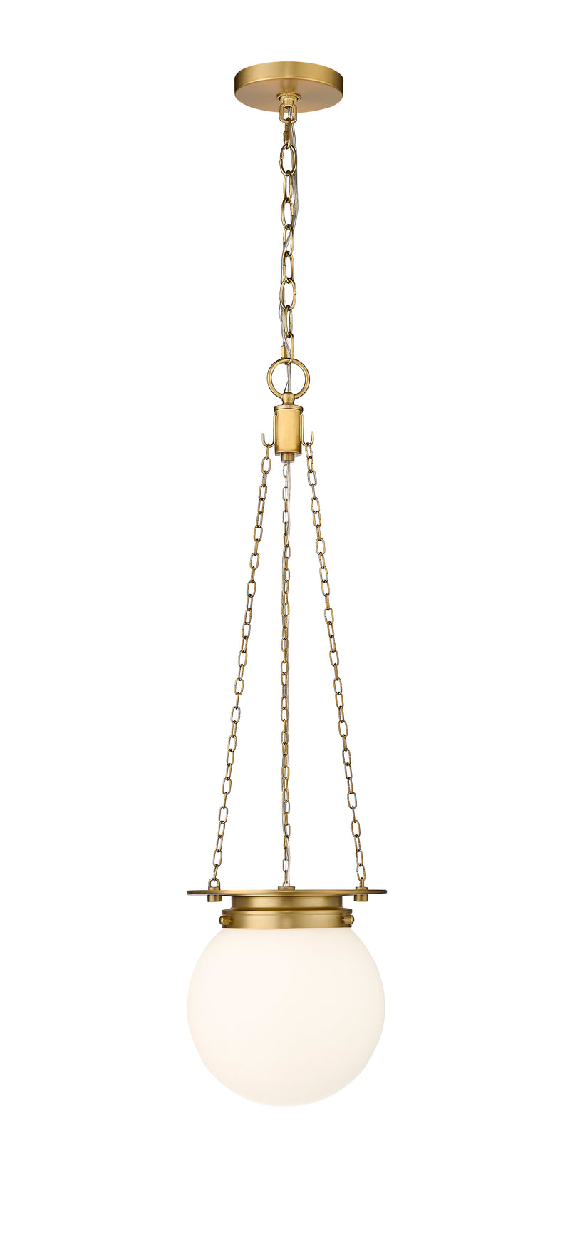 Calhoun 1 Light 9" Pendant in Heritage Brass