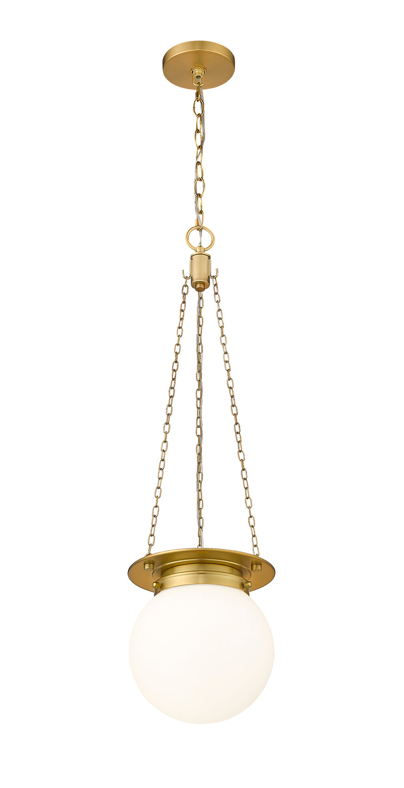 Calhoun 1 Light 9" Pendant in Heritage Brass