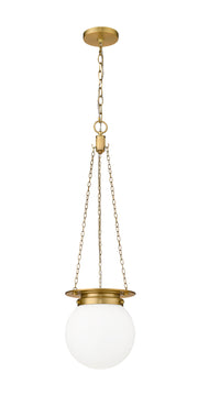 Calhoun 1 Light 9" Pendant in Heritage Brass