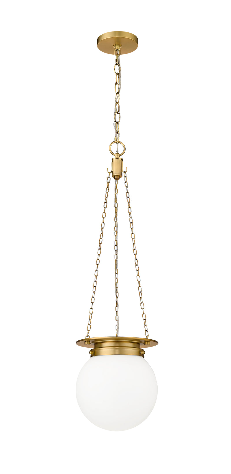 Calhoun 1 Light 9" Pendant in Heritage Brass