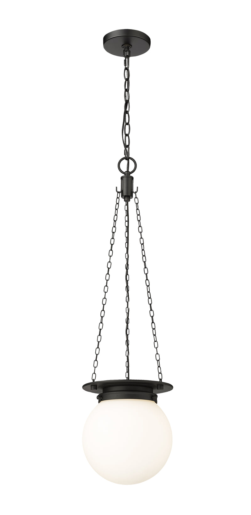Calhoun 1 Light 9" Pendant in Matte black