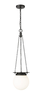 Calhoun 1 Light 9" Pendant in Matte black