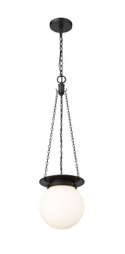 Calhoun 1 Light 9" Pendant in Matte black