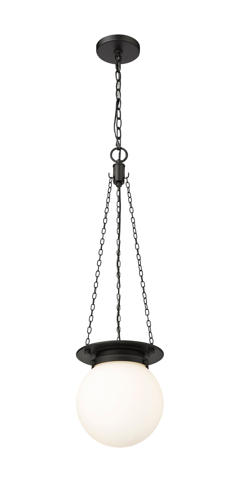 Calhoun 1 Light 9" Pendant in Matte black