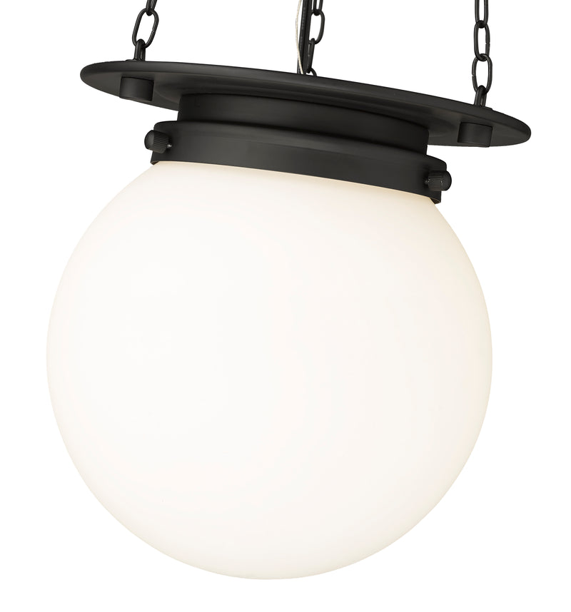 Calhoun 1 Light 9" Pendant in Matte black