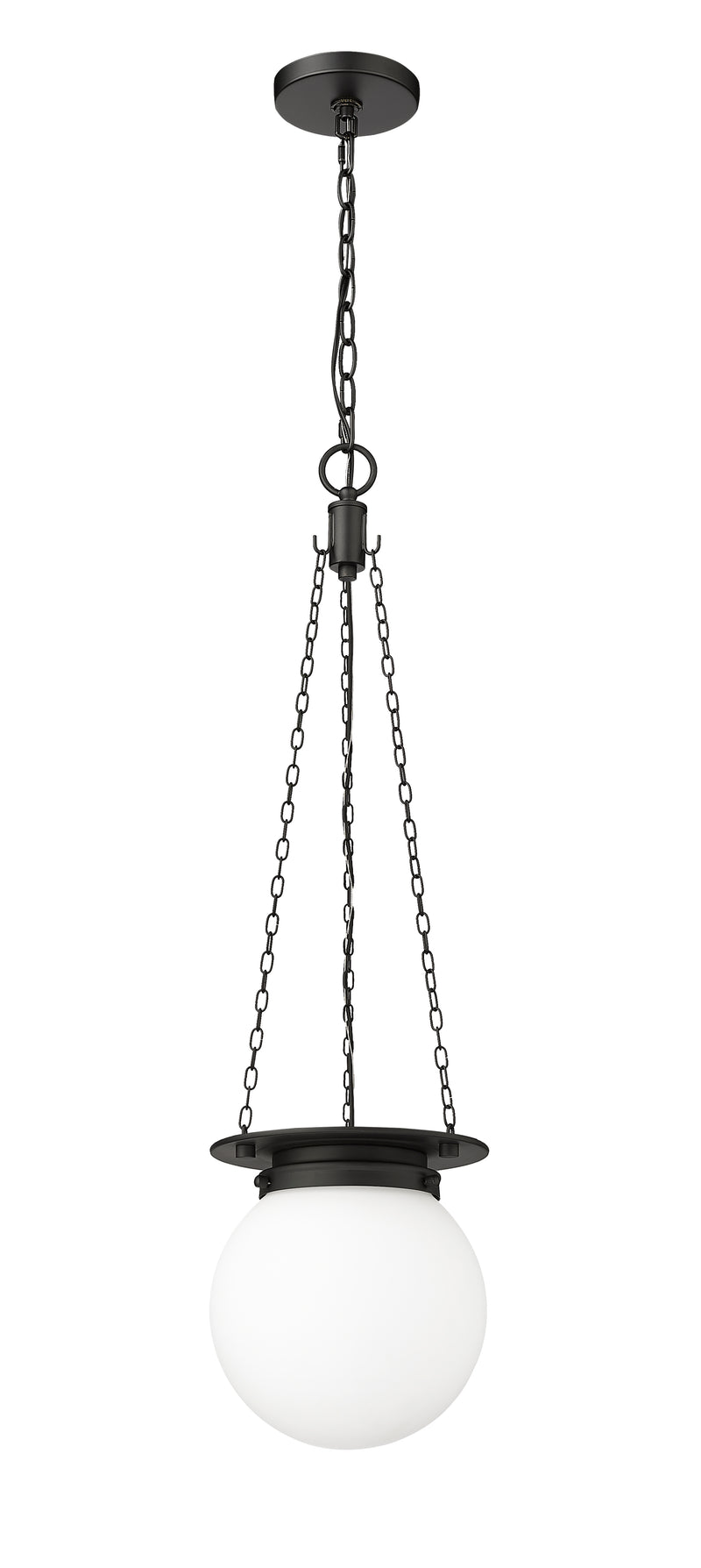 Calhoun 1 Light 9" Pendant in Matte black