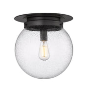 Calhoun 1 Light 13" Flush Mount in Matte Black