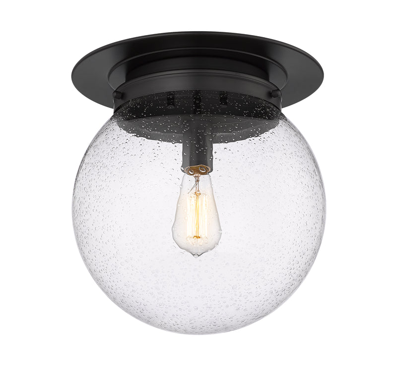 Calhoun 1 Light 13" Flush Mount in Matte Black