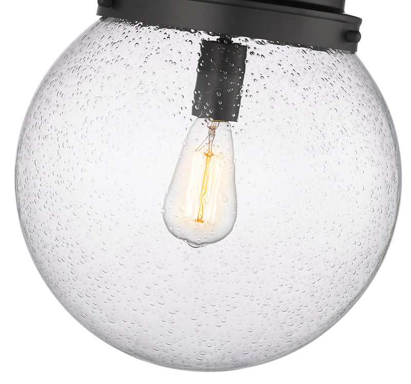 Calhoun 1 Light 13" Flush Mount in Matte Black